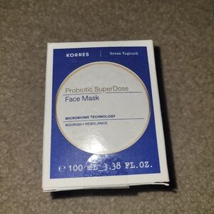 Korres Greek Yogurt Probiotic Superdose Face Mask. New in box & Sealed